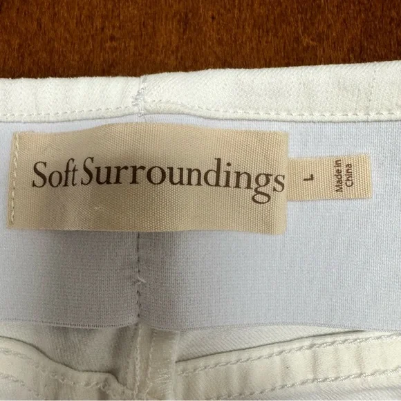 NWT Soft Surroundings Pull On Skinny Ultimate Denim Crop Hem Detail Size L 14/16 - Picture 7 of 16